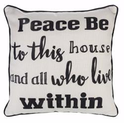 156336 16 In. Peace Be To This House & All Who Live With In Pillow