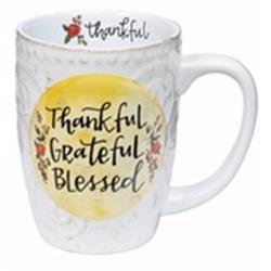 156506 16 Oz Thankful Grateful Blessed Mug