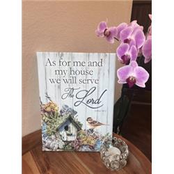 Glow Decor 156695 10 X 14 In. Serve The Lord Frameless Canvas