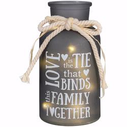 158353 6.5 In. Lighted Vase Family With Timer