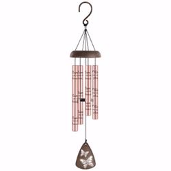 166064 21 In. Sonnet Mom Wind Chime, Rose Gold