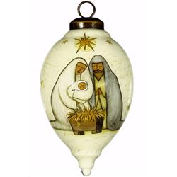 Bent Brush Art 167117 4 In. Teardrop Holy Family With 3 Kings Ornament