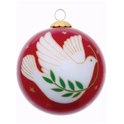 Bent Brush Art 167120 3 In. Round Peace On Earth Ornament