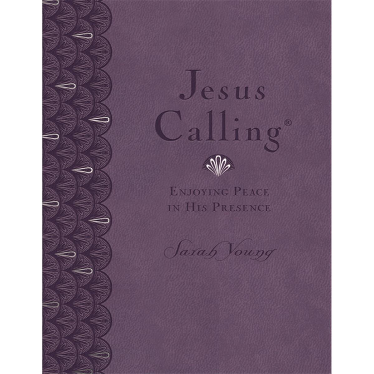 157940 Jesus Calling - Deluxe Edition Large Print-lavender Leathersoft - Cba Exclusive
