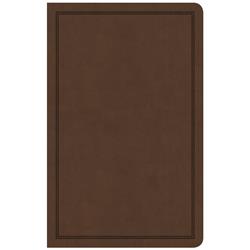 CSB Deluxe Gift Bible, Brown Leather Touch