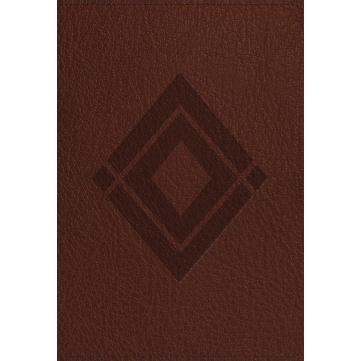 Baker Publishing Group 141765 Csb Baker Illustrated Study Bible, Brown - Diamond Design Leather Touch
