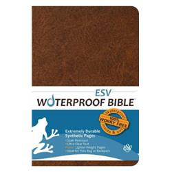 135899 Esv Waterproof Bible, Brown