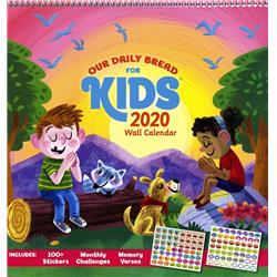 158241 Calendar-2020-our Daily Bread For Kids 2020 Wall - 12 X 12 In.
