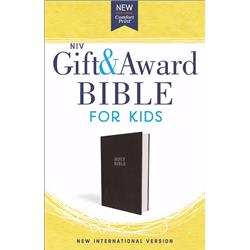 144089 Niv Gift & Award Bible For Kids - Comfort Print, Black Flexcover
