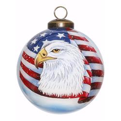 Bent Brush Art 167122 American Eagle Ornament - 3 In. Round