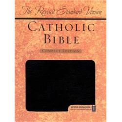 163757 Rsv Catholic Bible - Compact Edition, Black Duradera With Zipper