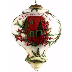 Inner Beauty 167126 Bless Our Home Ornament - 5 In. Gem Glass
