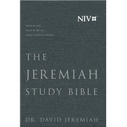 143662 Niv Jeremiah Study Bible, Charcoal Gray Cloth Over Board