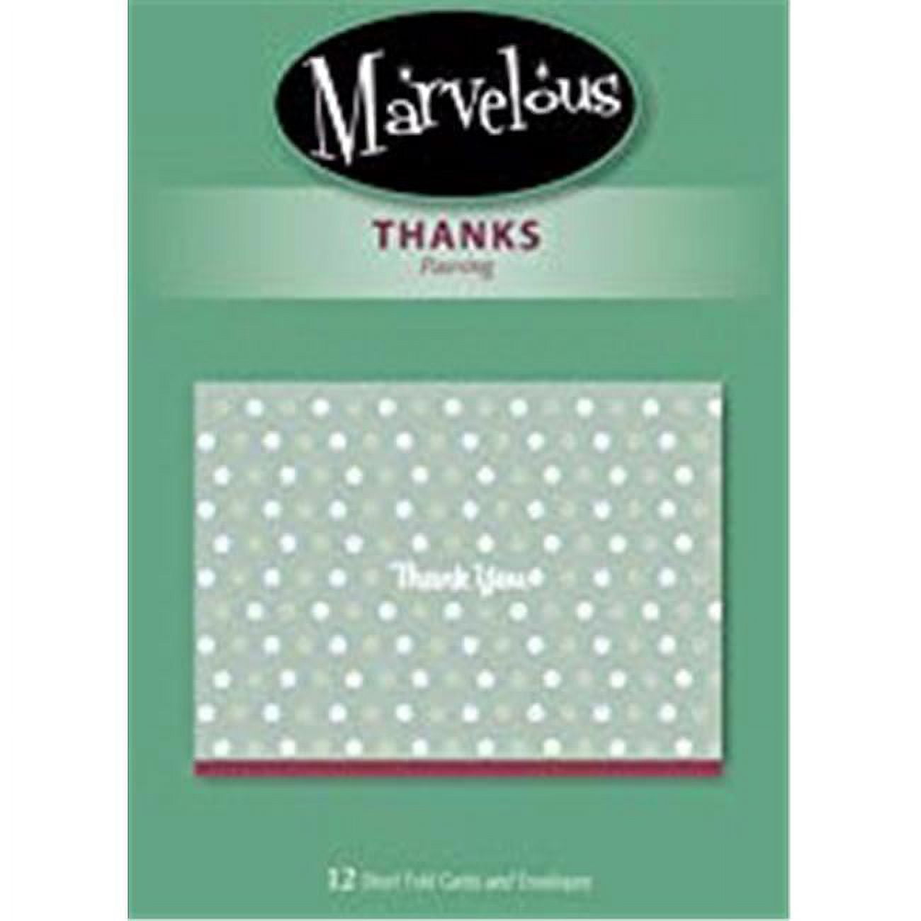 156683 Card-boxed - Thanks-new Marvelous No.166 - Pack Of 12