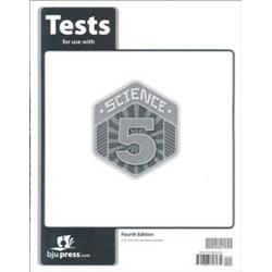 Bju Press 165805 Science Grade 5 Tests - 4th Edition