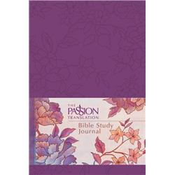 145289 The Passion Translation Bible Study Journal, Peony Design Faux Leather
