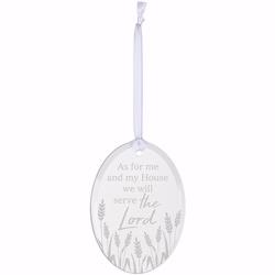 168426 Serve The Lord Ornament - 4 X 3 In.