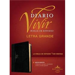 138461 Span-rvr 1960 Life Application Study Bible - Large Print - Biblia De Estudio Del Diario Vivir, Black Leather Like