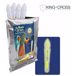 Christ To All 167460 Kjv Matthew 1-21 His Name Is Jesus Glow Sticks - Pack Of 12