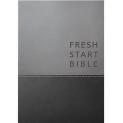 Gateway Editions 138404 Nlt Fresh Start Bible, Black & Gray Deluxe Imitation Leather - Dec