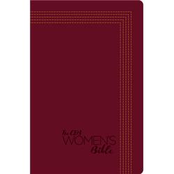 100376 Ceb Womens Bible-red Decotone
