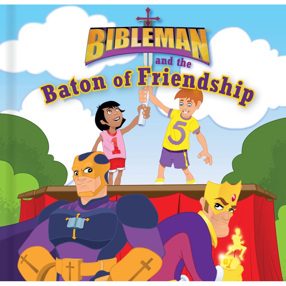 B & H Publishing 174373 Bibleman & The Baton Of Friendship - Board Book