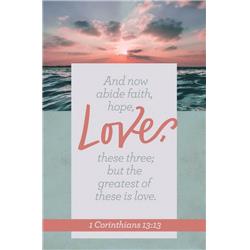 B & H Publishing 153795 Bulletin-love - 1 Corinthians 13-13 Nkjv - Pack Of 100