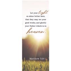 B & H Publishing 168070 Let Your Light Shine Bookmark - Matthew 5-16 Kjv - Jan 2020