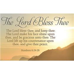 B & H Publishing 168076 The Lord Bless Thee Postcard - Numbers 6-24-26 Kjv - Pack Of 25 - Jan 2020
