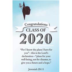 B & H Publishing 168039 Bulletin-graduation Congratulations 2020 - Jeremiah 29-11 Csb - Pack Of 100 - Jan 2020