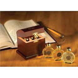 121275 Span-anointing Oil Wood Treasure Box With 3 Oils