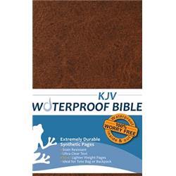 158904 Kjv Waterproof Bible, Brown