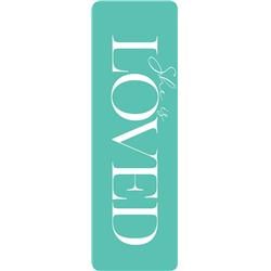18956x She Is Loved Bookmark - Faux Leather - Jan 2020