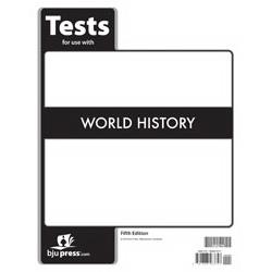 Bju Press 165859 World History Tests - 5th Edition