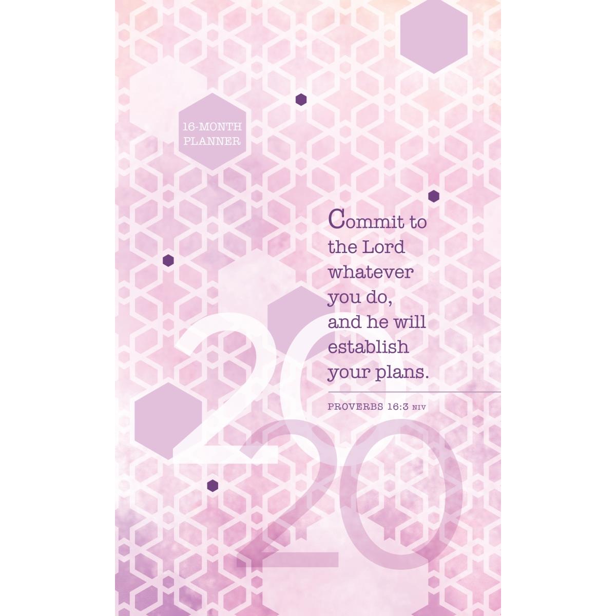 146076 Commit To The Lord 2020 16-month Weekly Planner