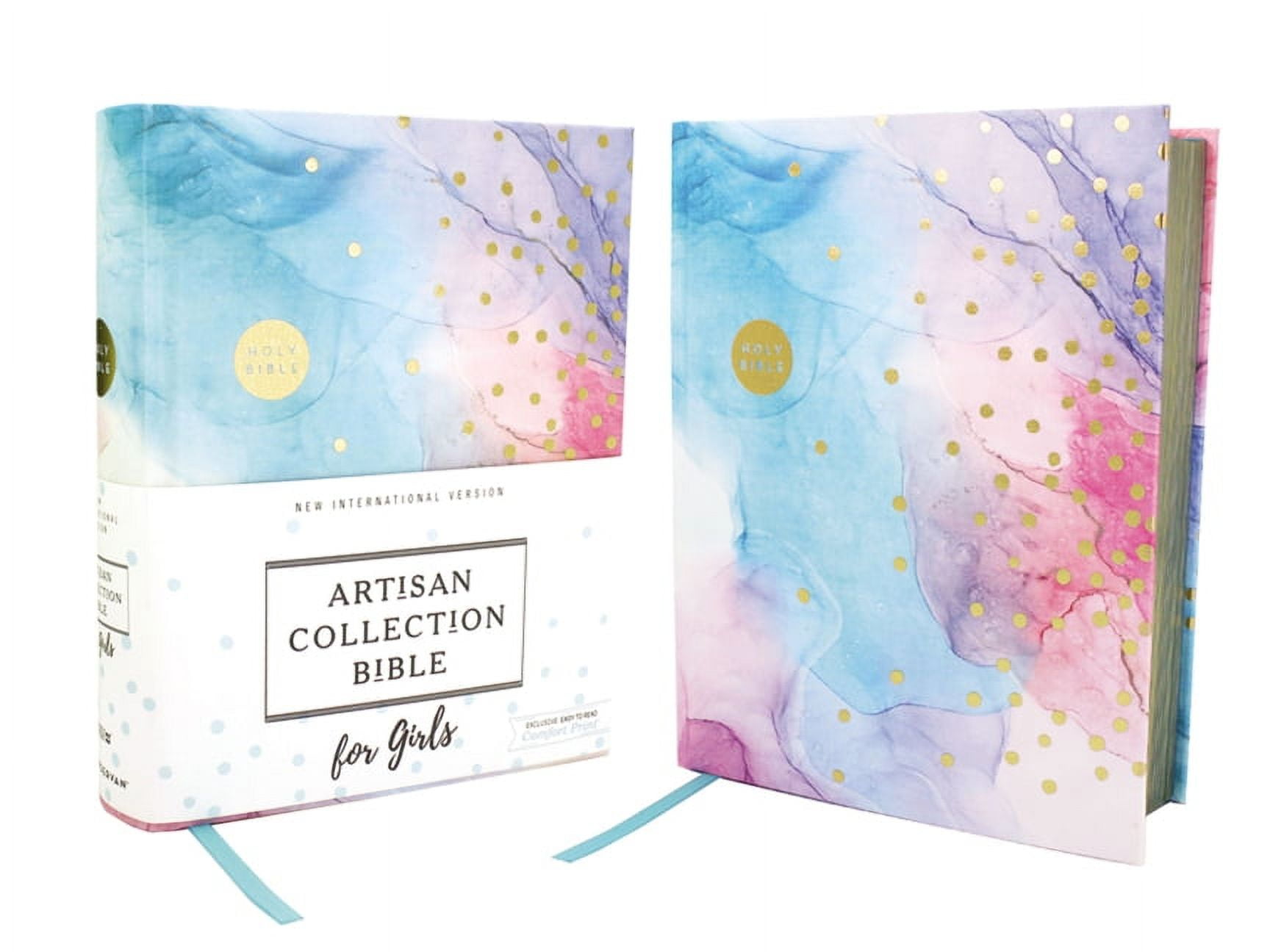157838 Niv Artisan Collection Bible For Girls - Comfort Print - Multicolor Cloth Over Board - Feb 2020
