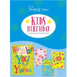Faithfully Yours 166958 Birthday Card-boxed - Kids Birthday - Box Of 12