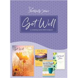 Faithfully Yours 166976 Get Well Card-boxed - Wishing You Well - Box Of 12