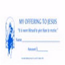 191374 Offering Envelope My Offering To Jesus - Childrens - Dollar & Check Size - No.761317 - Pack Of 52