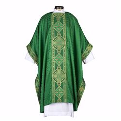 R. J. Toomey 168570 Avignon Collection Monastic Chasuble, Green - 59 X 51 In.