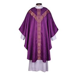 R. J. Toomey 168637 Avignon Collection Gothic Chasuble, Purple - 59 X 51 In.