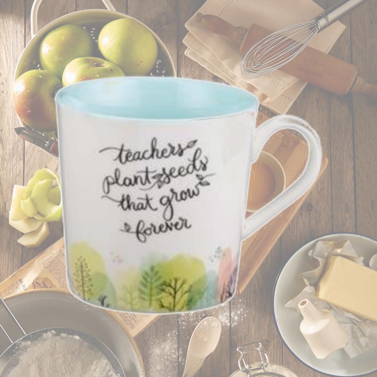 Picture of Christian Art Gifts 169357 Teacher & Seeds Mug