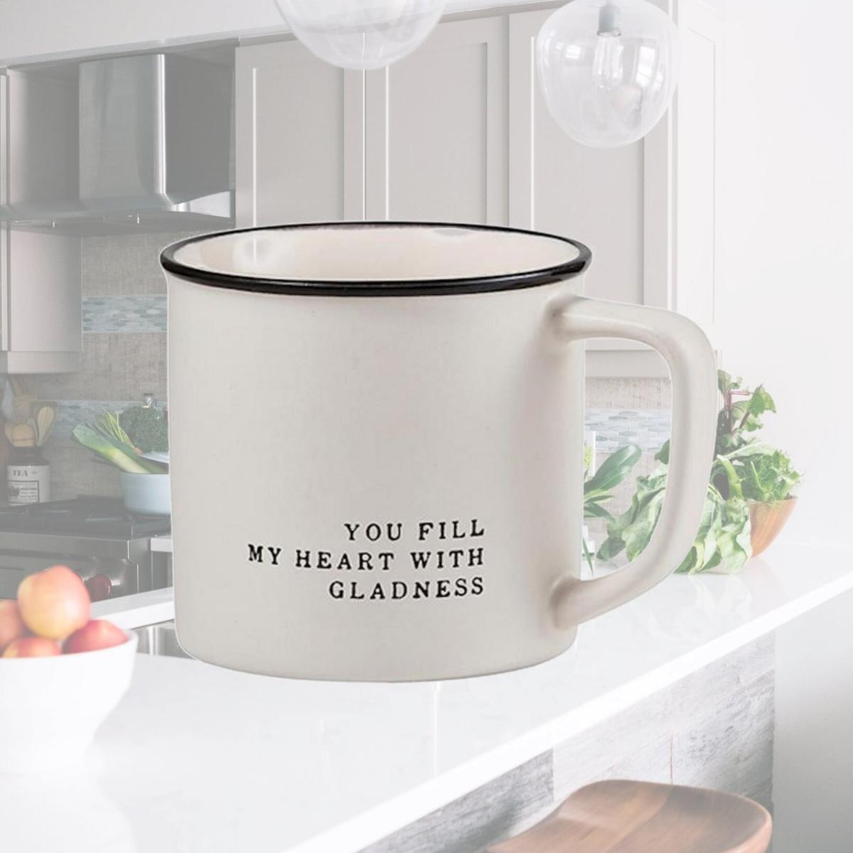 Picture of CB Gift 160516 4 x 3.75 in. You Fill My Heart with Gladness MugPack of 2