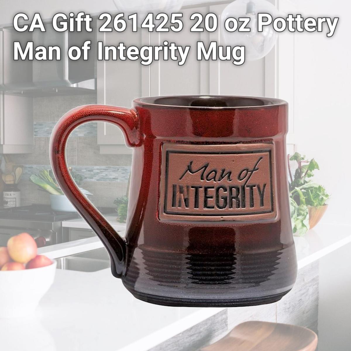 Picture of CA Gift 261425 20 oz Pottery Man of Integrity Mug
