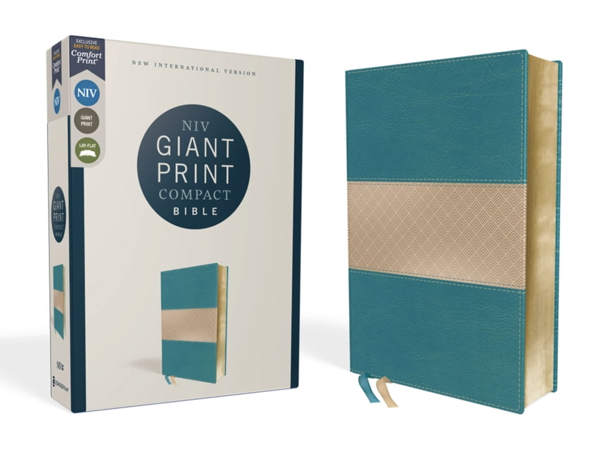 150504 NIV Giant Print Compact Bible - Teal Leathersoft