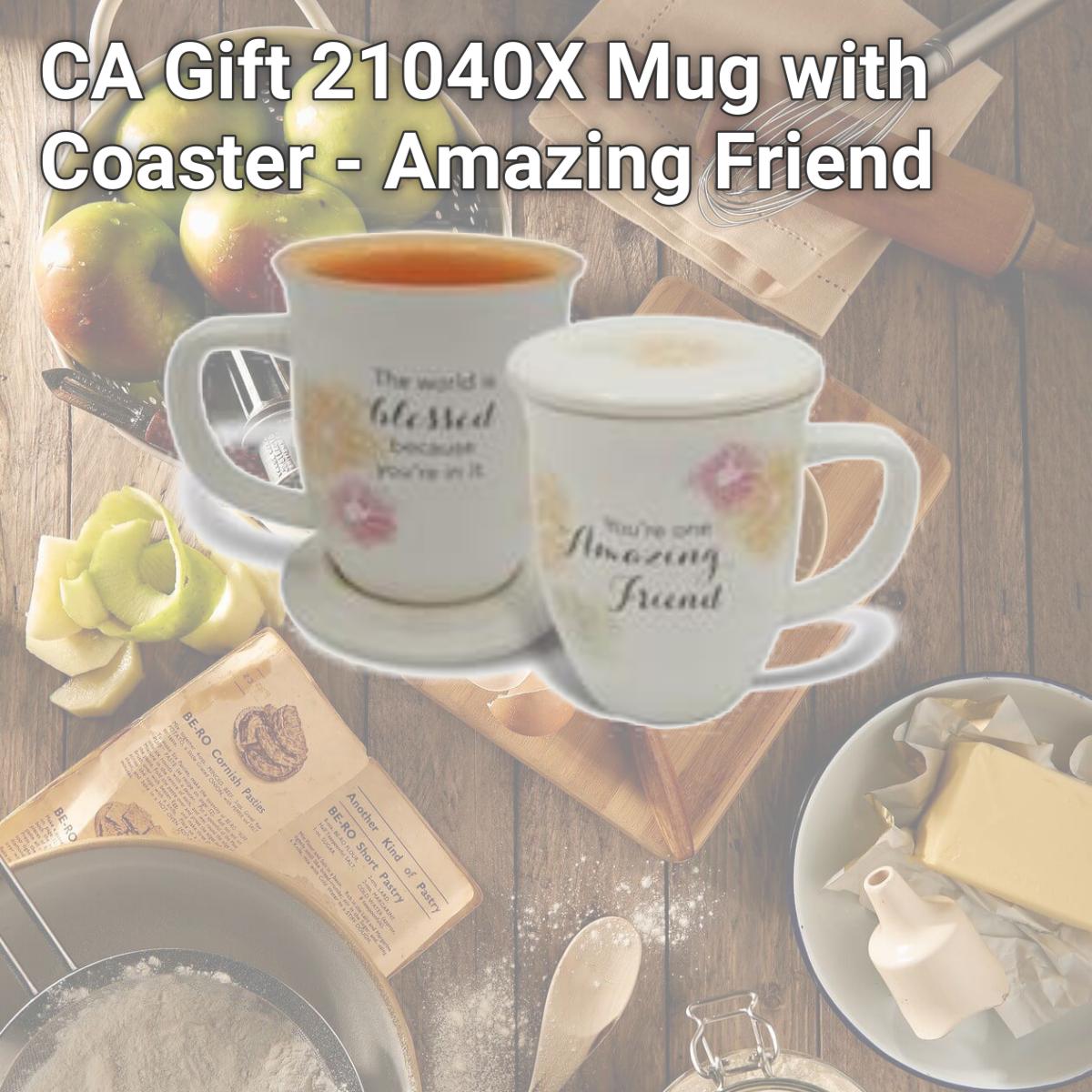 Picture of CA Gift 21040X Mug with Coaster - Amazing Friend