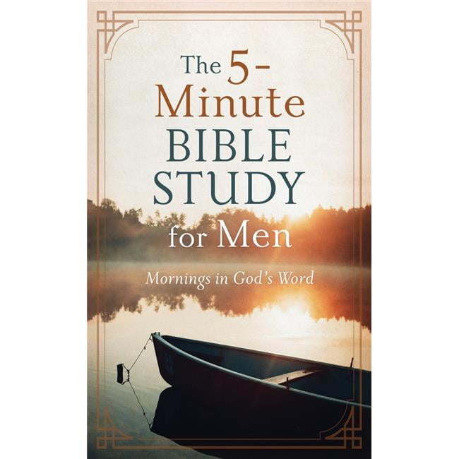 Barbour Publishing  The 5-Minute Bible Study for Men - Mornings In Gods Word Paperback Book