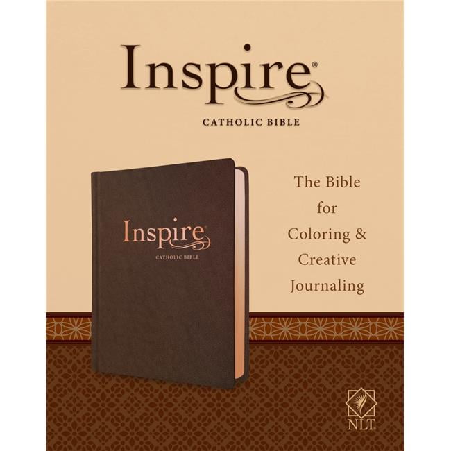 272601 NLT Inspire Catholic Bible, Dark Brown LeatherLike