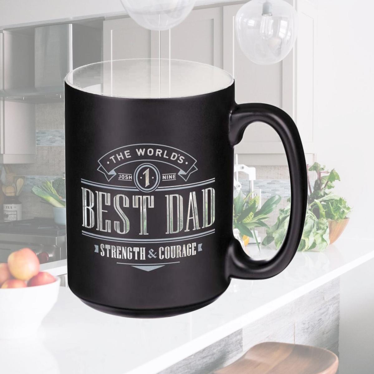 Picture of Christian Art Gifts 255565 Ceramic Mug - Best Dad Joshua 1-9