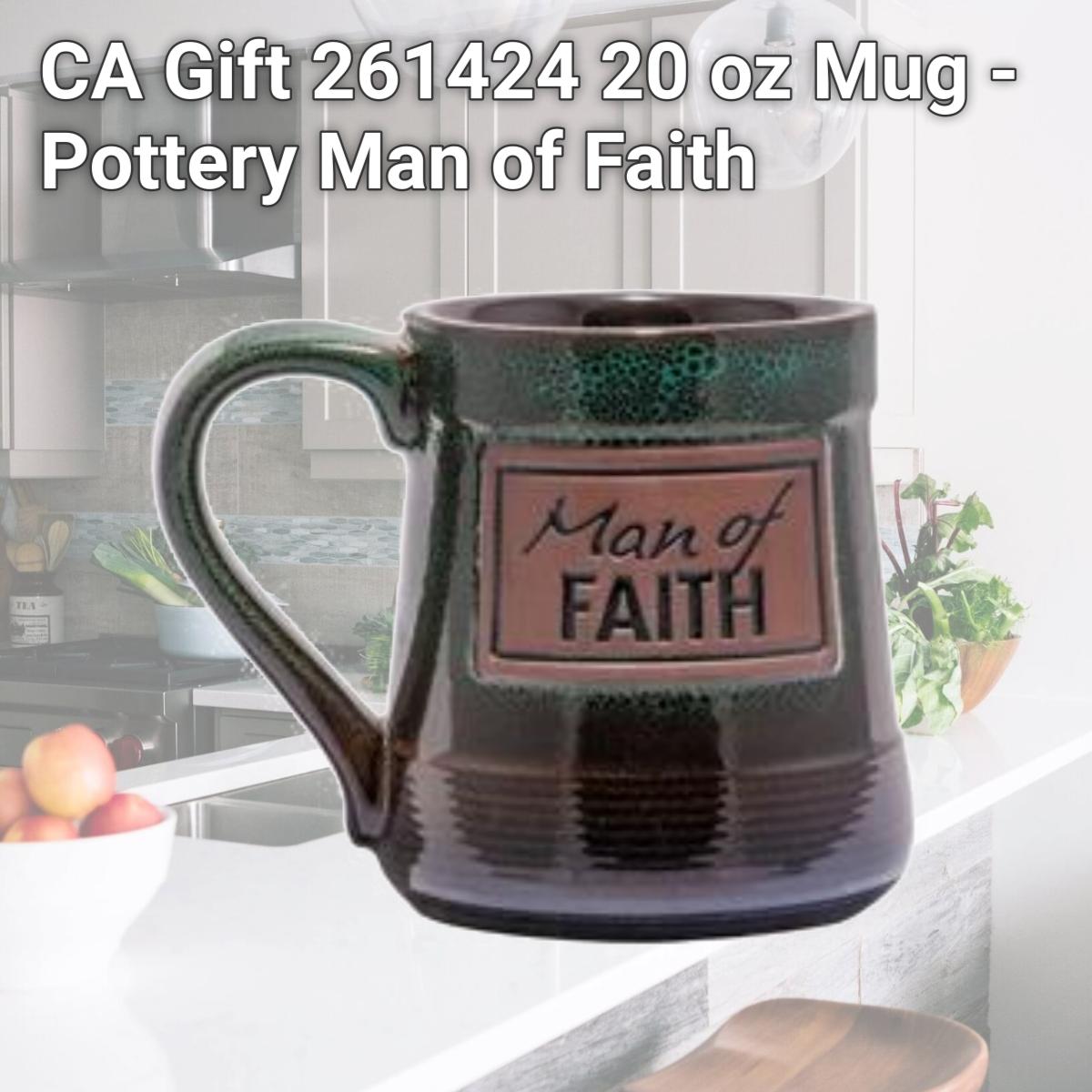 Picture of CA Gift 261424 20 oz Mug - Pottery Man of Faith